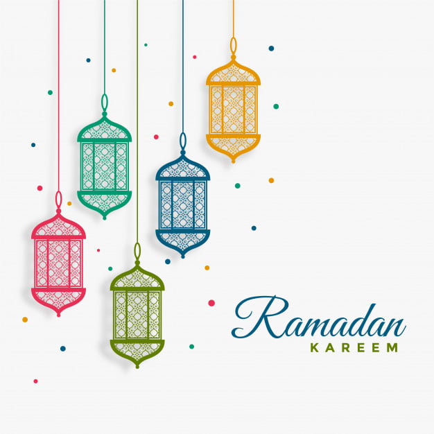 decorative hanging lanterns ramadan kareem background 1017 17831
