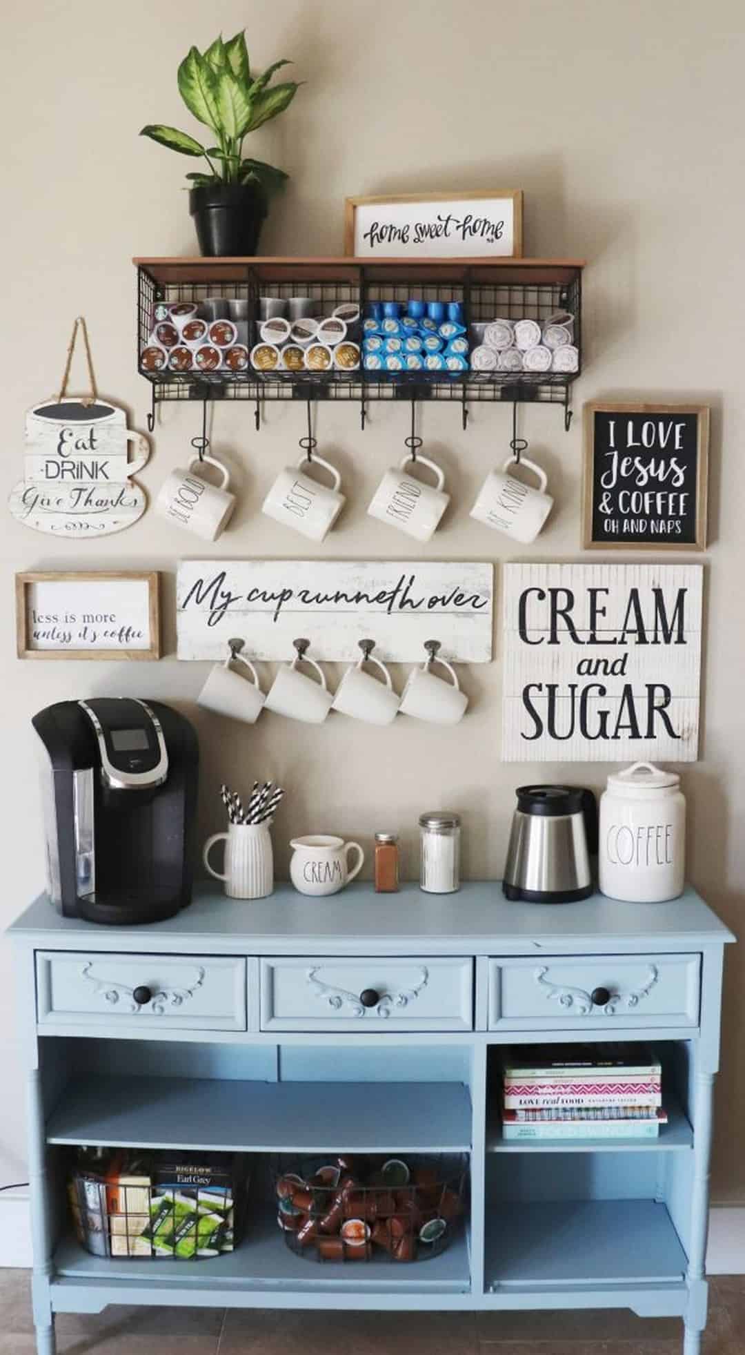 34 Coffee Station Ideas for Your Morning Buzz 6