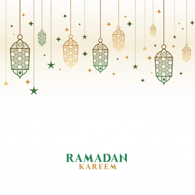 happy ramadan kareem decorative islamic lamps background 1017 23868
