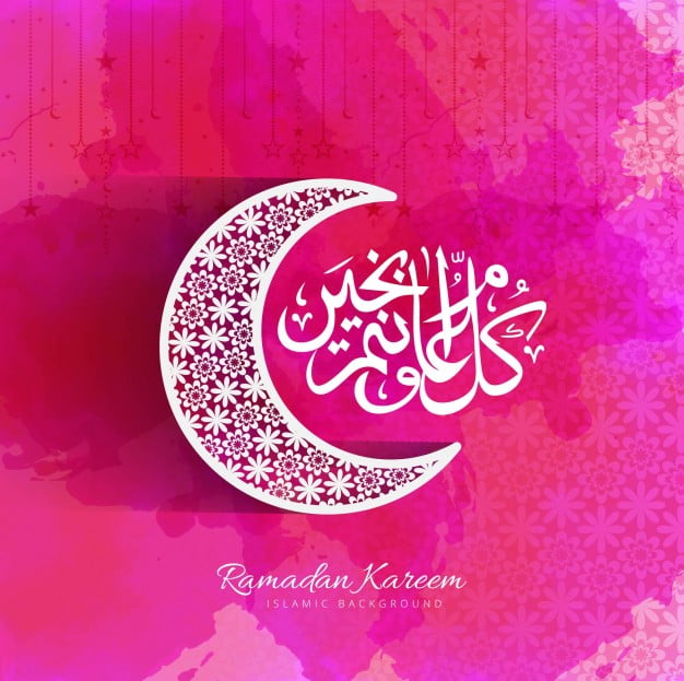pink decorative ramadan kareem design 1035 8070