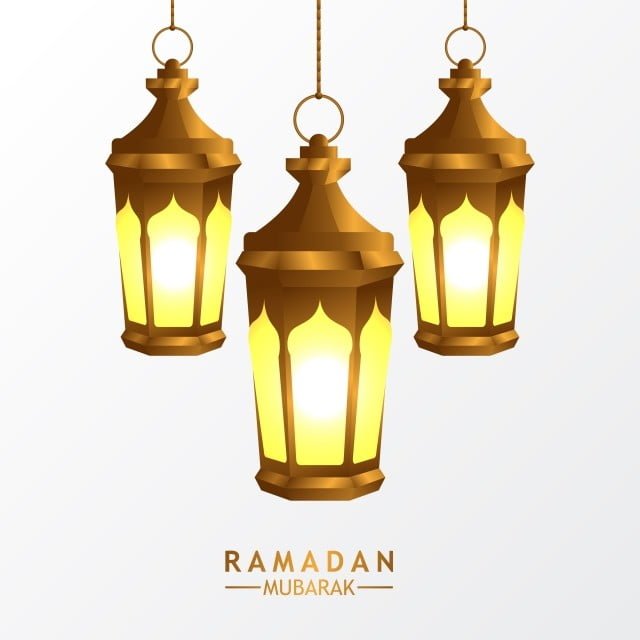 pngtree hanged group 3d golden realistic fanous arabic lantern lamp with white png image 926515